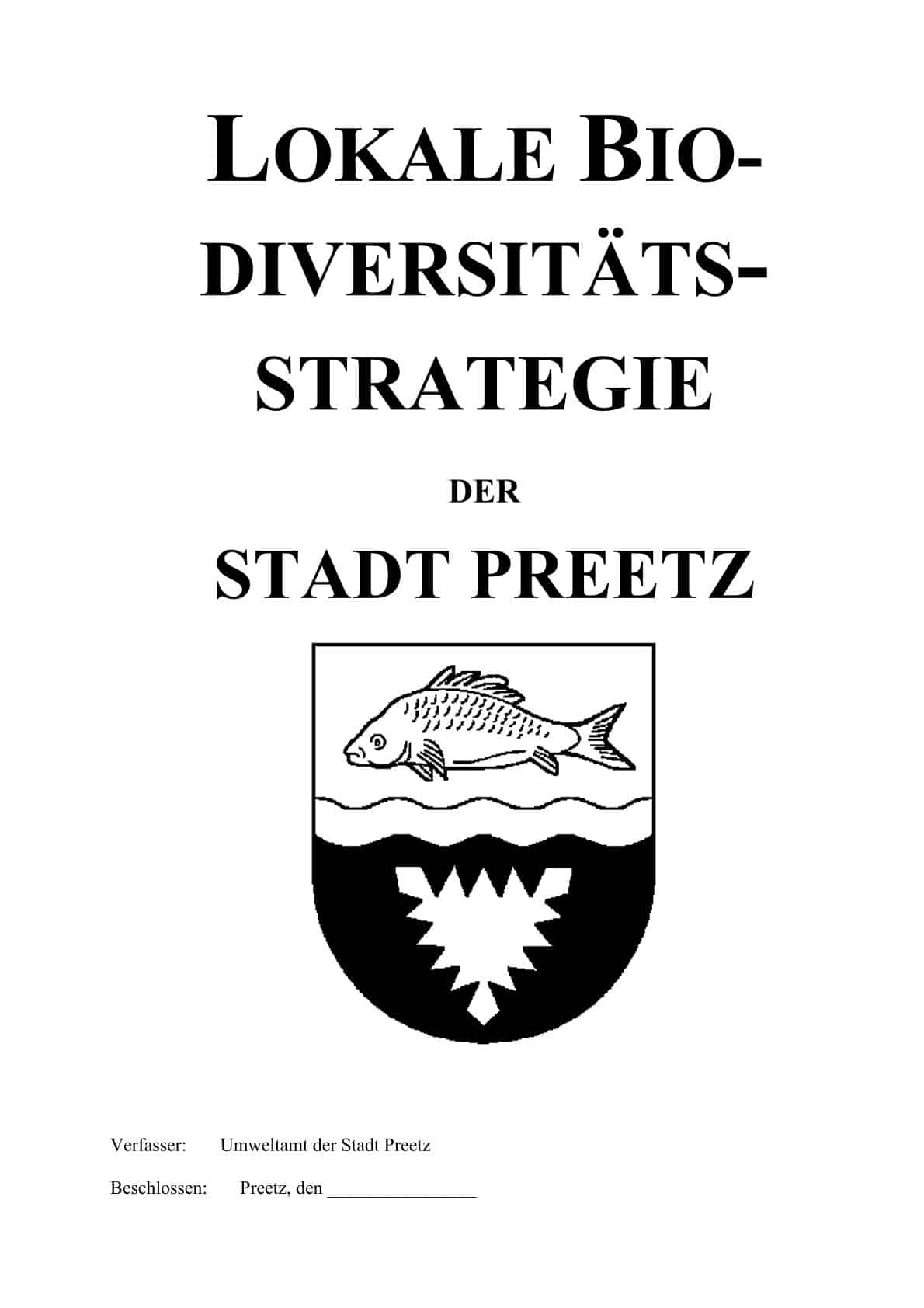 Biodiversitätsstrategie Preetz 2016