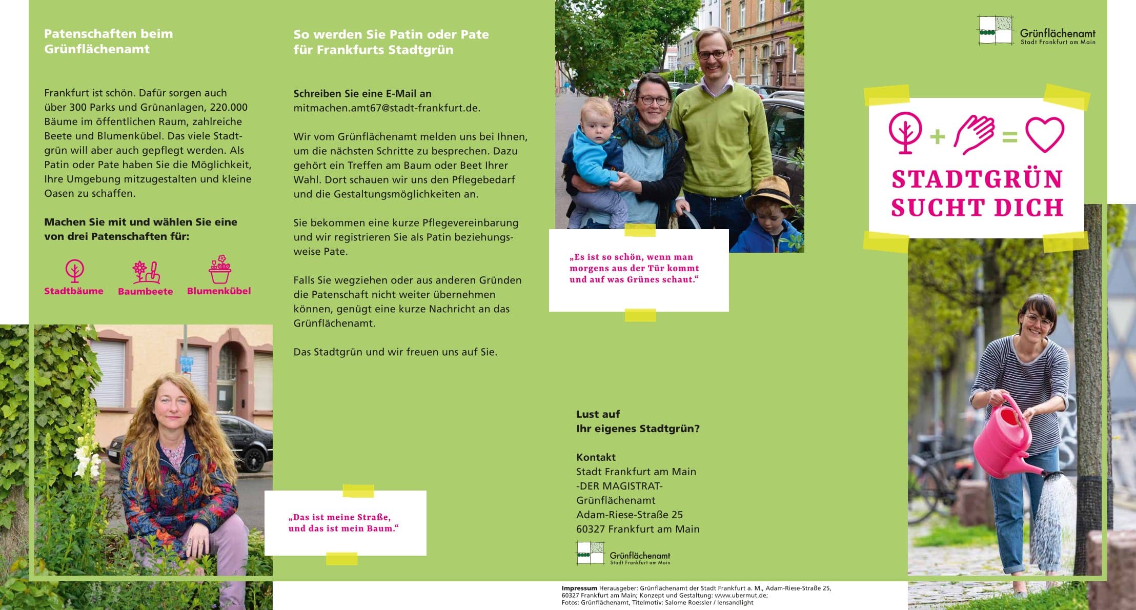 Stadtgrün sucht dich - Flyer