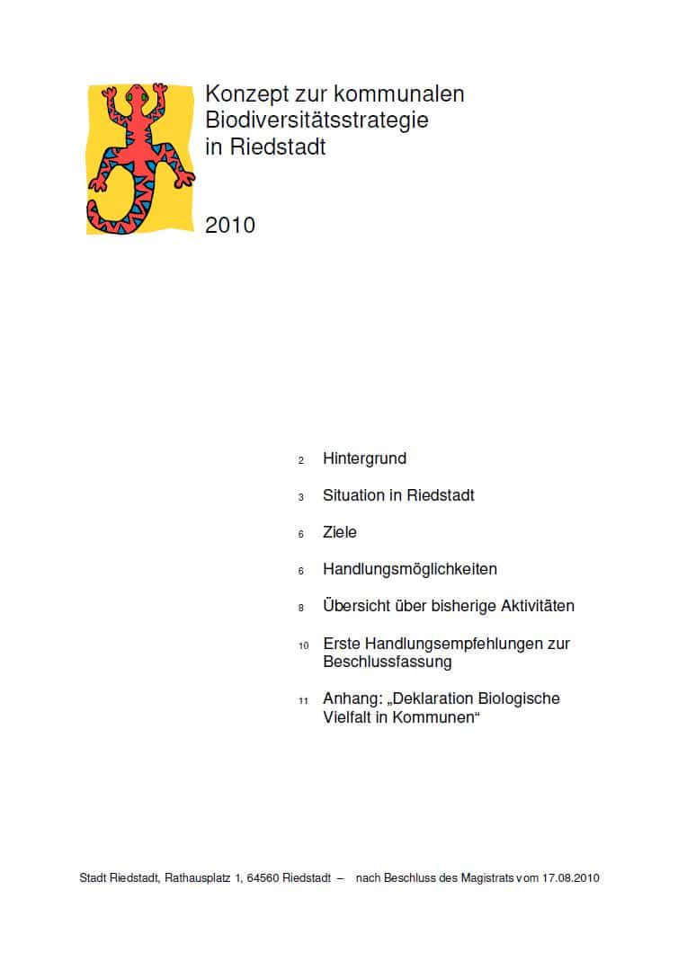 Biodiversitätsstrategie Riedstadt 2010