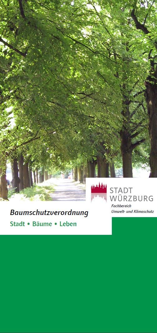 Baumschutzverordnung Würzburg Flyer