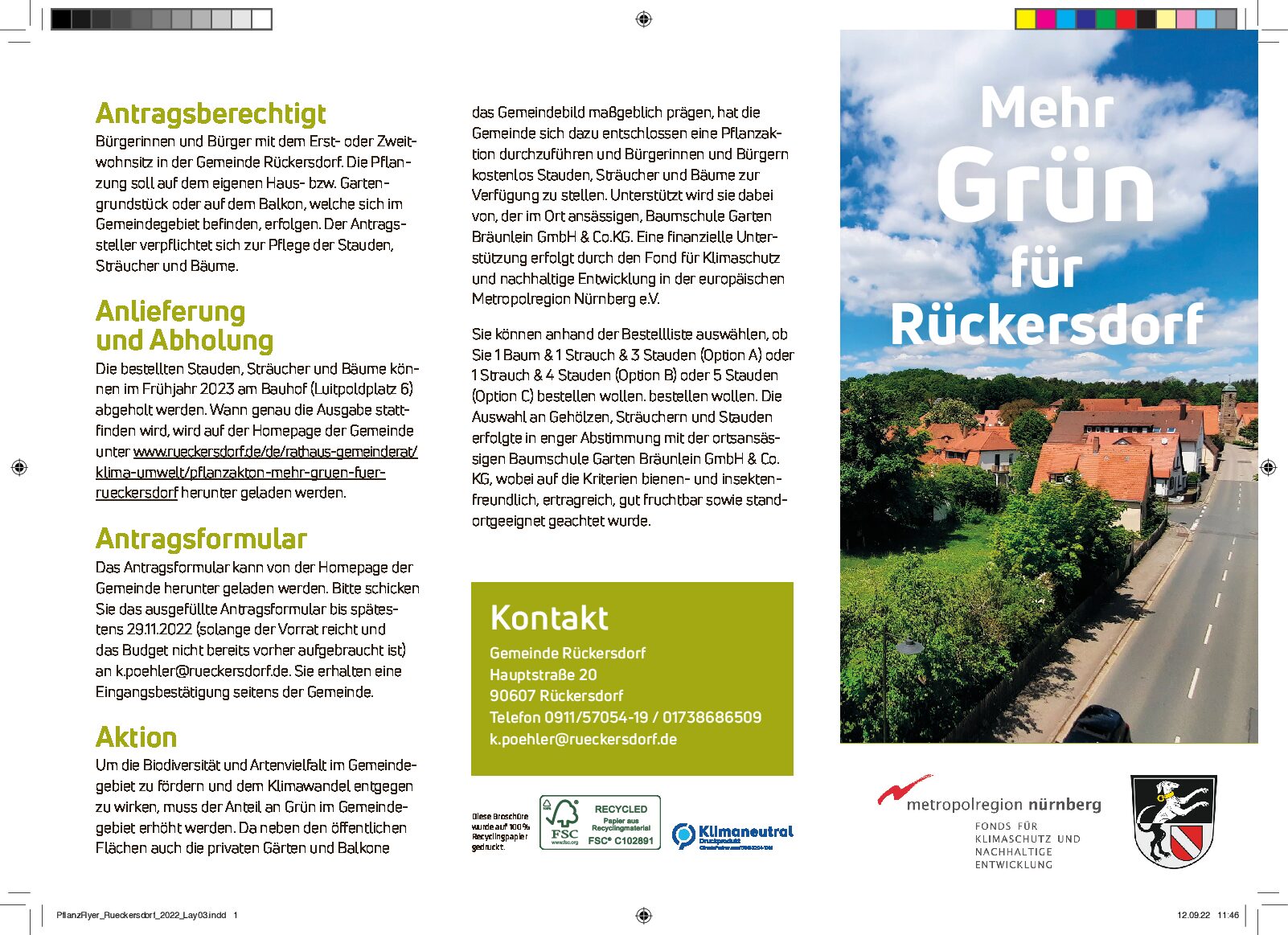 Mehr Grün für Rückersdorf