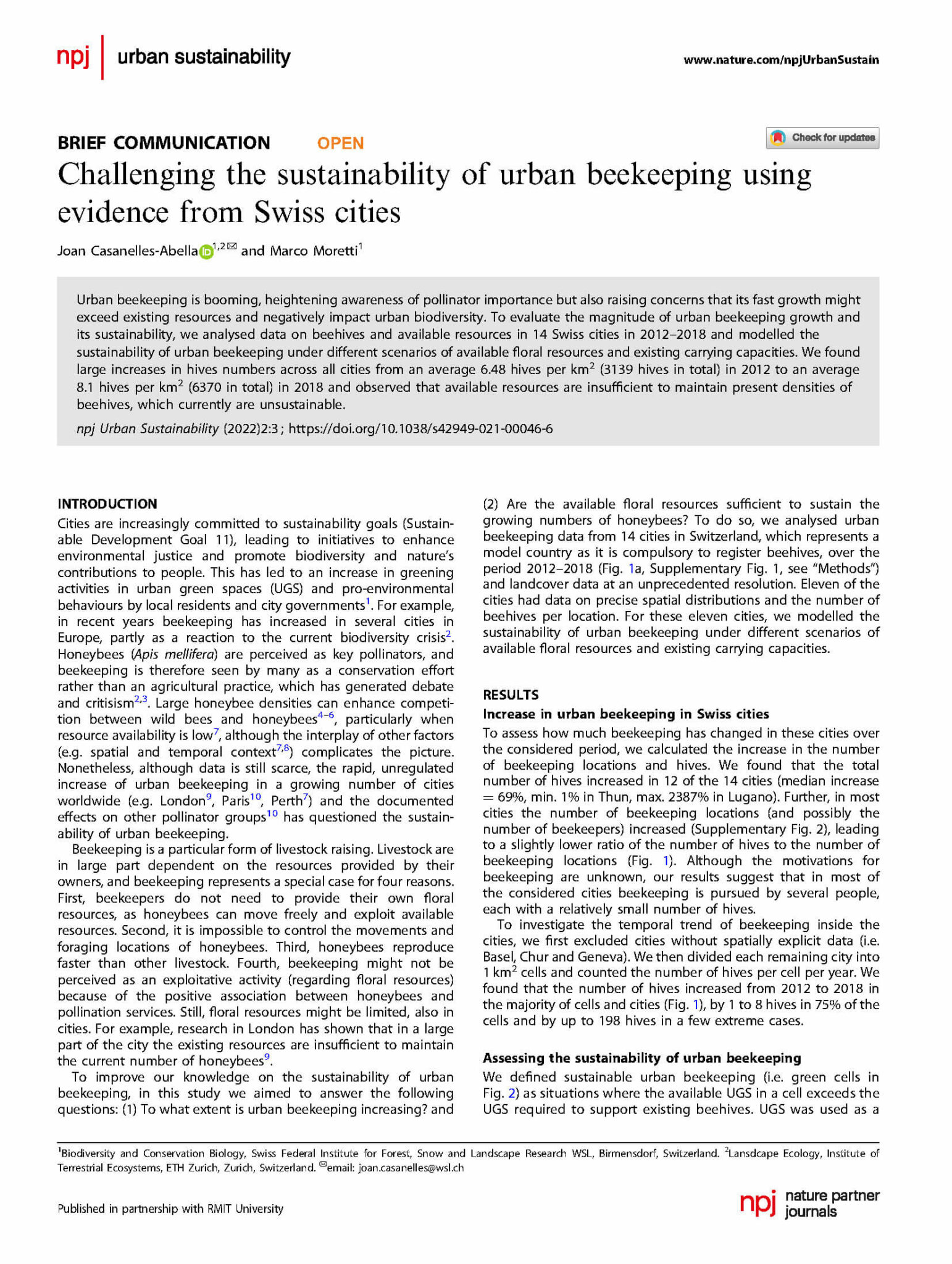 Challenging the sustainability