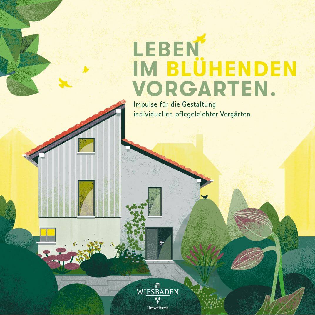 Leben im blühenden Vorgarten