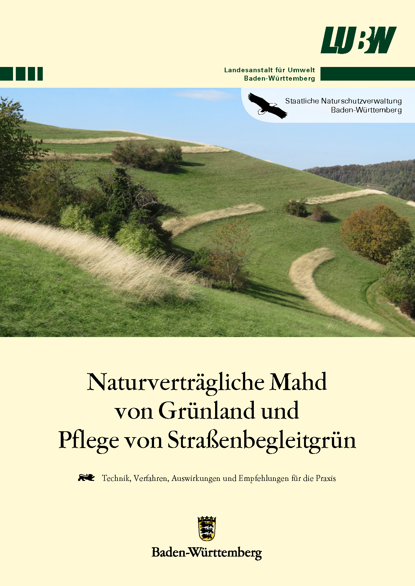 Naturverträgliche Mahd von Grünland und Pflege von Straßenbegleitgrün
