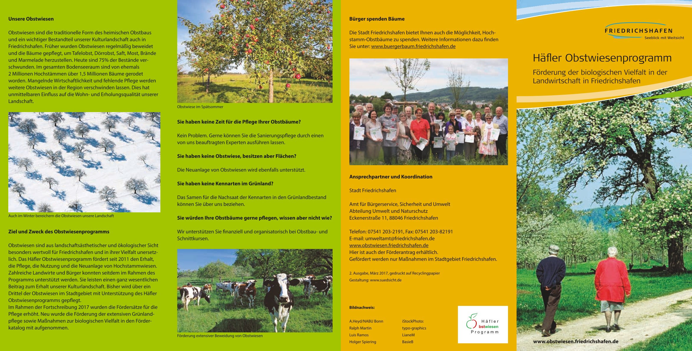 Häfler Obstwiesenprogramm - Flyer