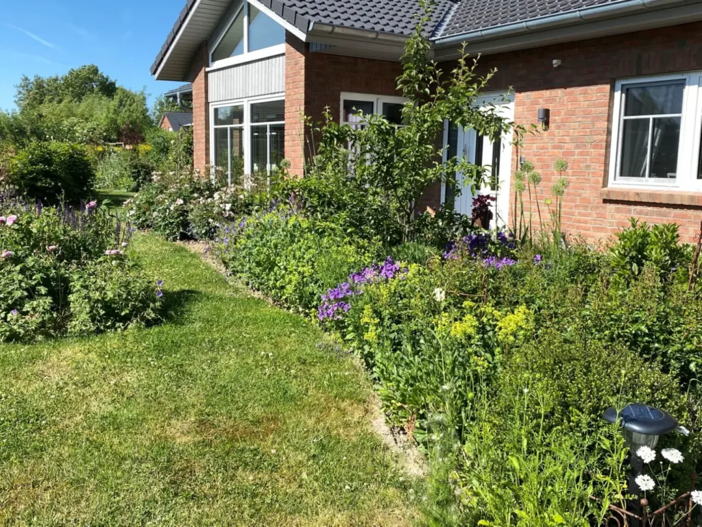 Kommunen für biologische Vielfalt - Praxisbeispiel - Gemeinde Pellworm – Auf dem Weg zur insektenfreundlichen Insel3 - Staudenpflanzung Privatgarten