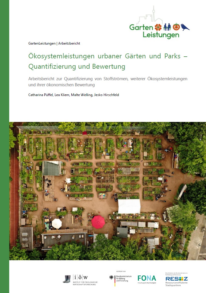 Ökosystemleistungen urbaner Gärten und Parks