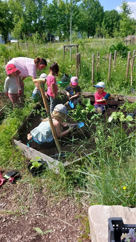 Kommunen für biologische Vielfalt - Praxisbeispiel - Stadt Kassel - Urbane Waldgärten4 - Waldgarten am Helleböhnweg - Umweltbildung
